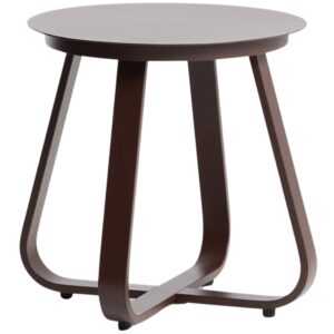 Kave Home Hnědý zahradní stolek Tamaris Ø 48 cm