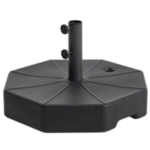 Kave Home Černý plastový podstavec ke slunečníku Aimar 60 x 60 cm