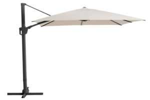 Kave Home Béžovo-šedý slunečník Noli 300 x 300 cm
