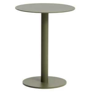 Kave Home Zelený hliníkový zahradní stolek Asinara ⌀ 40 cm