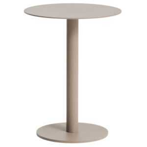 Kave Home Béžový hliníkový zahradní stolek Asinara ⌀ 40 cm