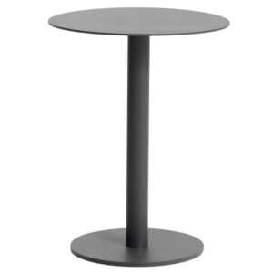 Kave Home Šedý hliníkový zahradní stolek Asinara ⌀ 40 cm