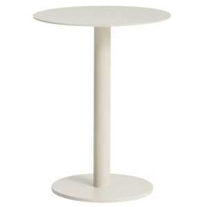 Kave Home Krémový hliníkový zahradní stolek Asinara ⌀ 40 cm