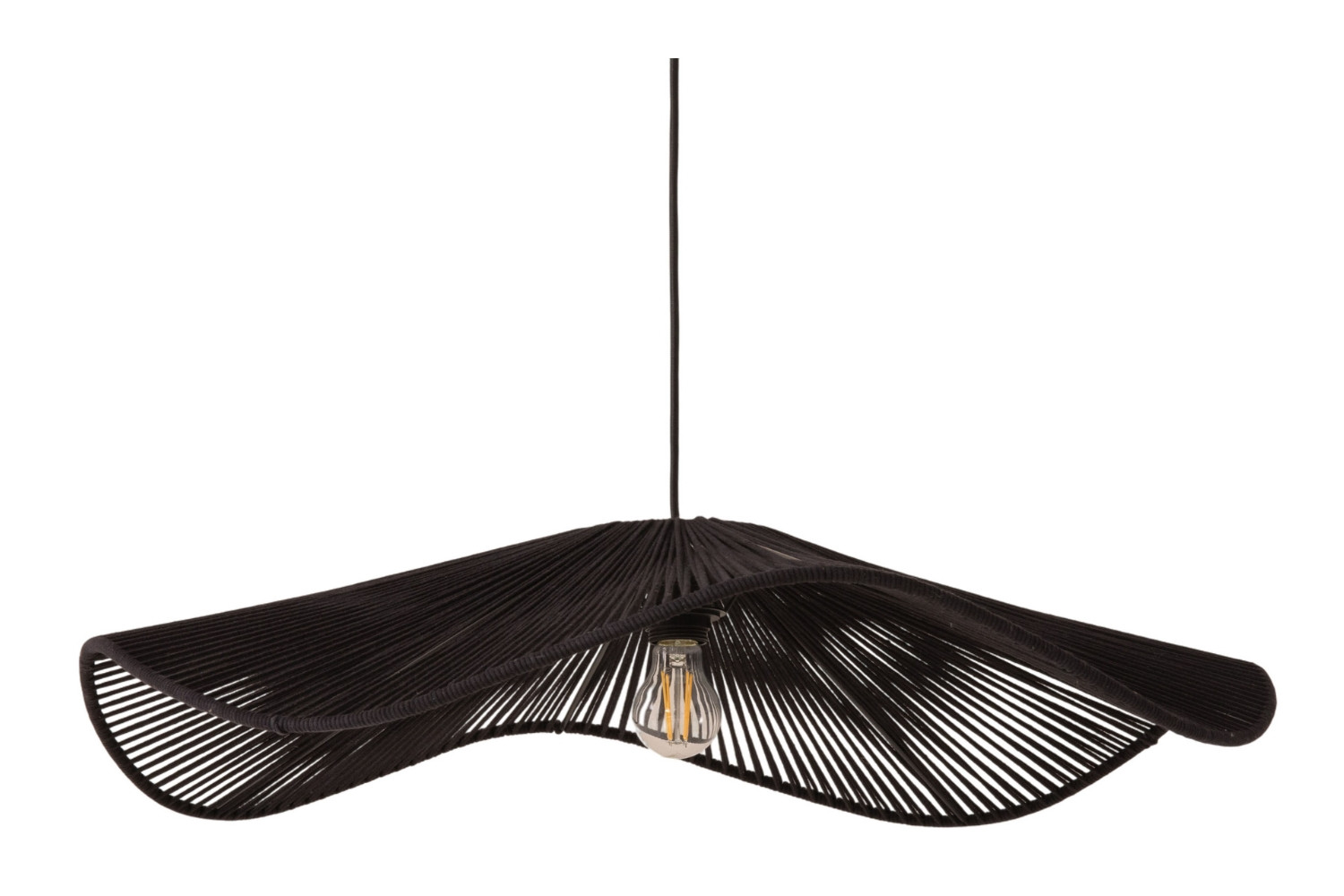 Micadoni Černé závěsné světlo Palmier 78 cm