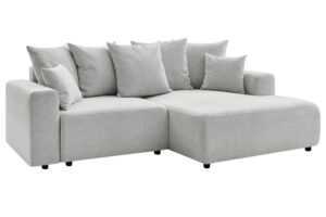 Bobochic Paris Světle šedá rozkládací pohovka Atilla 244 cm