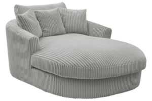 Bobochic Paris Světle šedá manšestrová lenoška Belem 198 cm