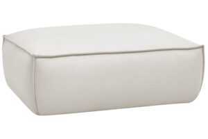 Bobochic Paris Béžová koženková podnožka Boheme 128 x 93 cm