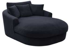 Bobochic Paris Tmavě modrá bouclé lenoška Belem 198 cm