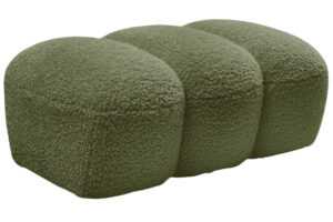 Bobochic Paris Zelená bouclé podnožka Hippolyte 105 x 68 cm