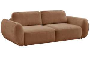 Bobochic Paris Terakotově oranžová rozkládací pohovka Denise 250 cm