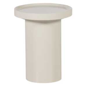 WOOOD Bílý lakovaný odkládací stolek Veluna ø 40 cm