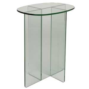Zuiver Skleněný odkládací stolek LINEA 40 x 30 cm