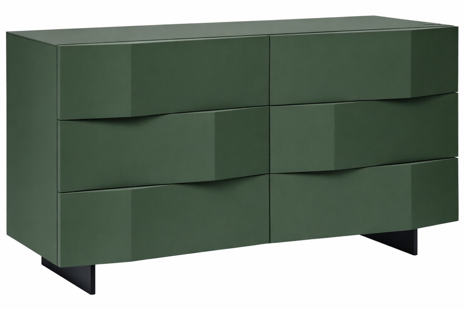 Olivově zelená komoda Marco Barotti Linea Diamond 120 x 45 cm