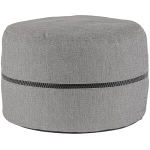 Bizzotto Šedý zahradní puf Gulizar Ø 50 cm