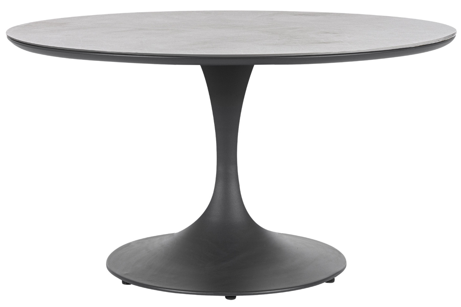 Bizzotto Šedý zahradní stůl Arnold Ø 120 cm s keramickou deskou