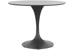 Bizzotto Šedý zahradní stůl Arnold Ø 90 cm s keramickou deskou