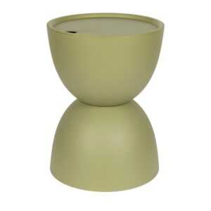 White Label Zelený plastový zahradní stolek MARA 34 cm