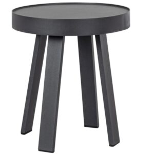 Bizzotto Černý kovový zahradní stolek Spyro ⌀ 41 cm