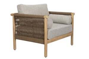 Dutchbone Šedé zahradní lounge křeslo OASIS