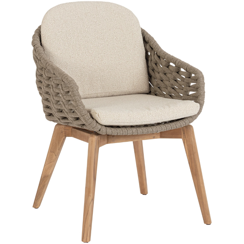 Bizzotto Béžovo-hnědá zahradní židle Tamires