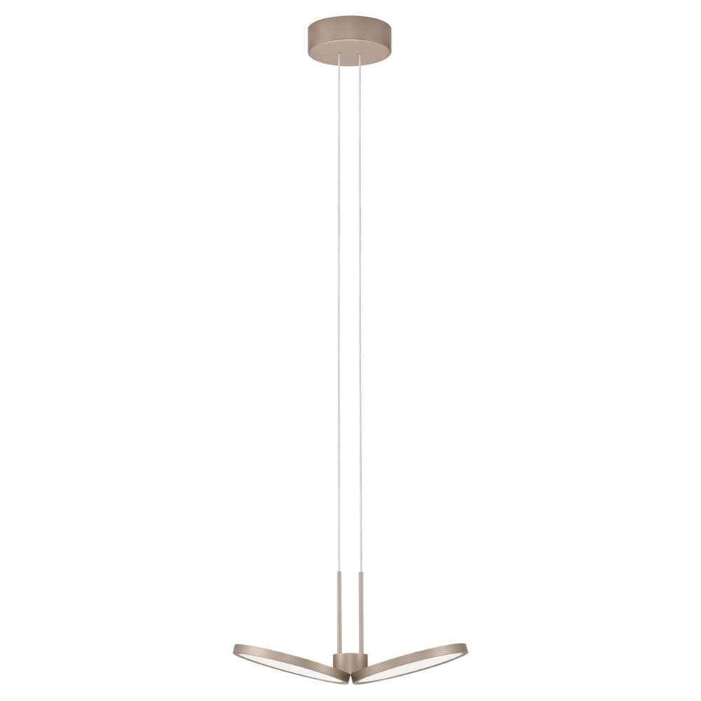 Béžové závěsné LED světlo Nova Luce Vea 33 cm