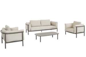 Bizzotto Béžovo-hnědý zahradní set pohovky