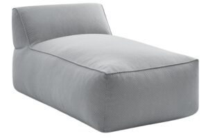 Bobochic Paris Světle šedá zahradní lenoška Riviera 135 cm