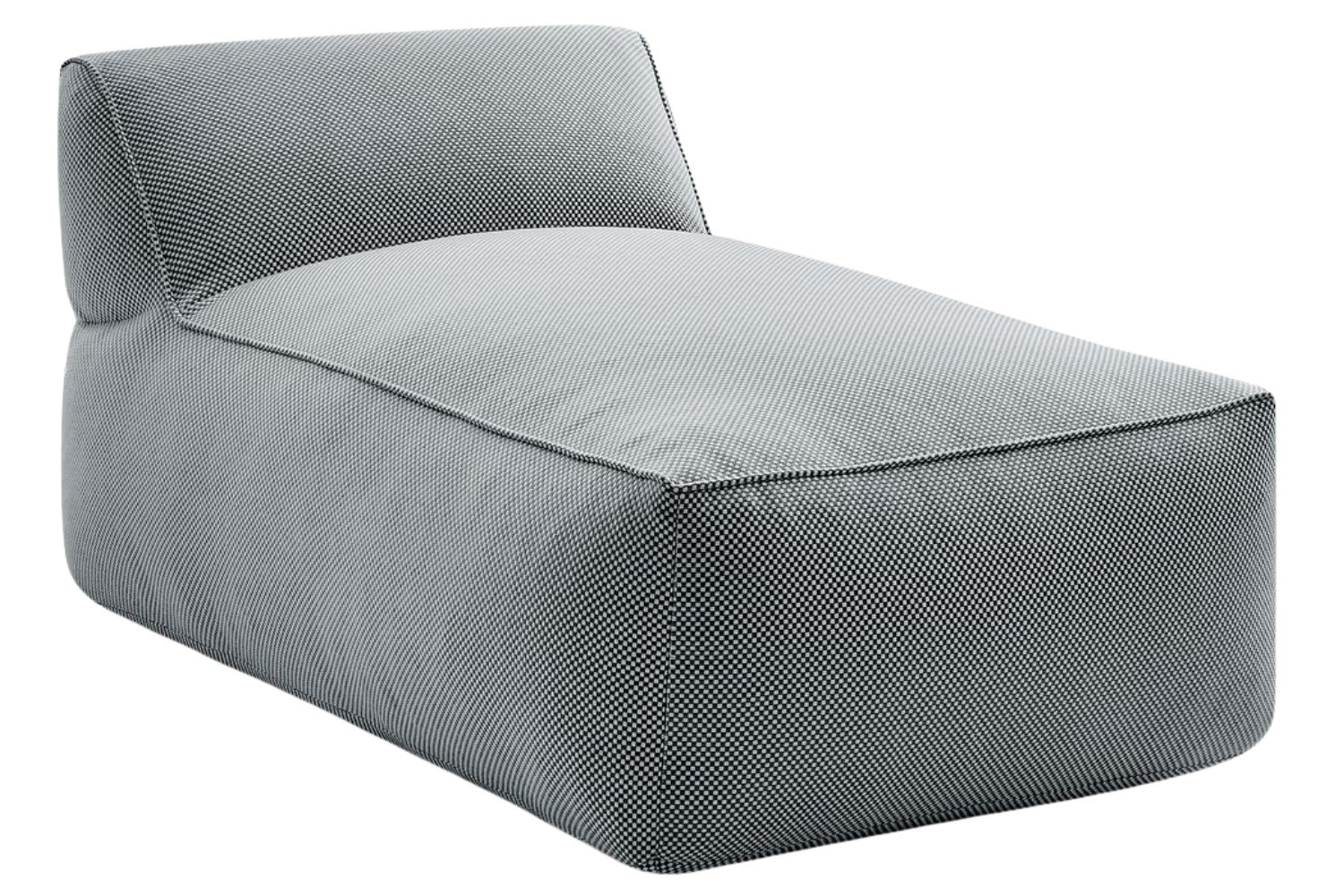 Bobochic Paris Černá zahradní lenoška Riviera 135 cm