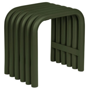 noo.ma Zelená kovová zahradní stolička Nokk 43 cm
