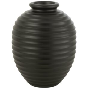 Černá keramická váza J-line Poglar 66 cm – vystavený kus