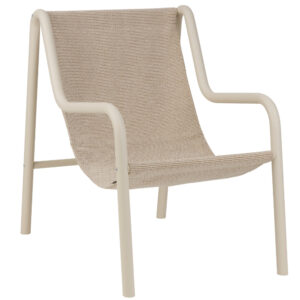 noo.ma Béžové kovové zahradní křeslo Nokk