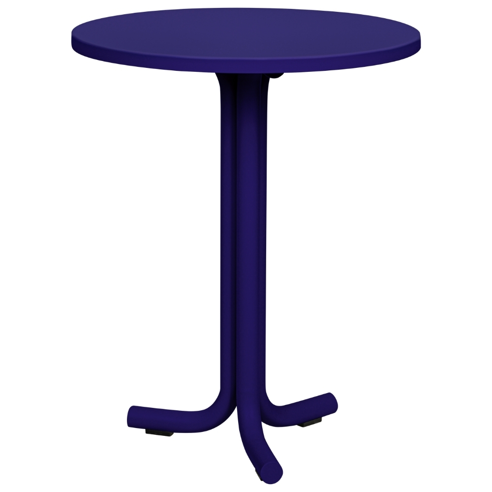 noo.ma Modrý kovový zahradní bistro stolek Nokk ⌀ 59 cm