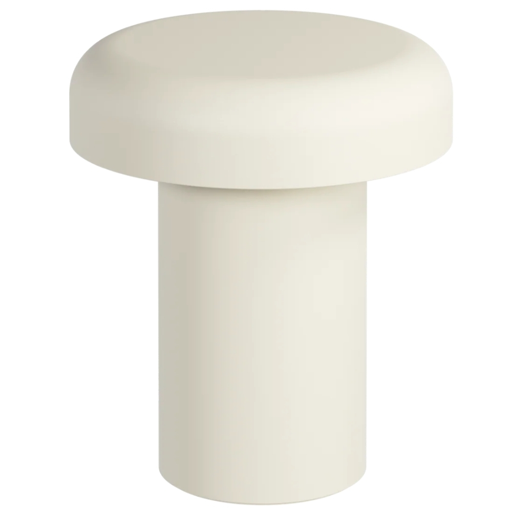 noo.ma Béžový kovový zahradní stolek Miko ⌀ 40 cm