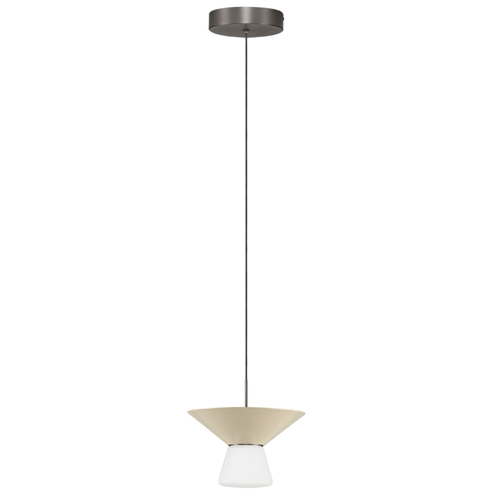 Nova Luce Světle béžové závěsné LED světlo Baris 22 cm