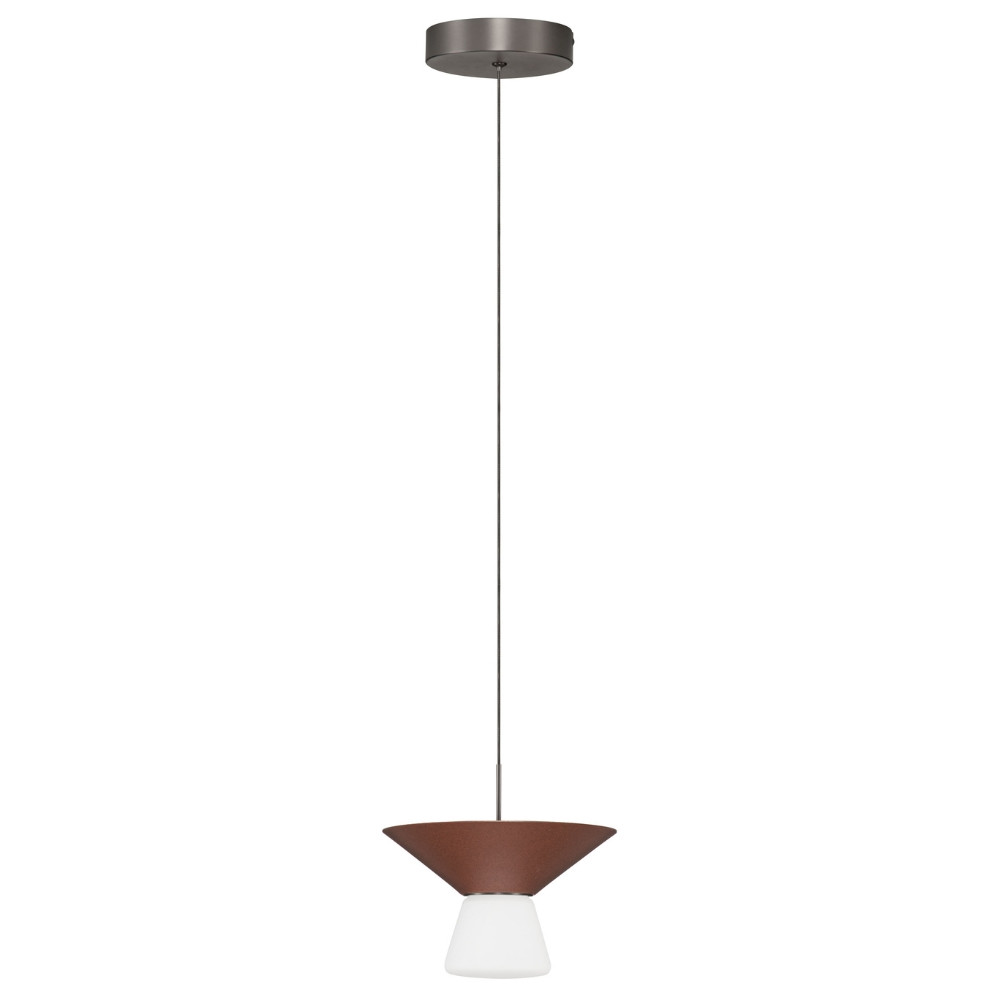 Nova Luce Hnědé závěsné LED světlo Baris 22 cm