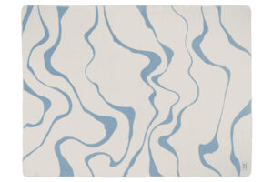 noo.ma Béžovo-modrý pléd Felu 200 x 150 cm