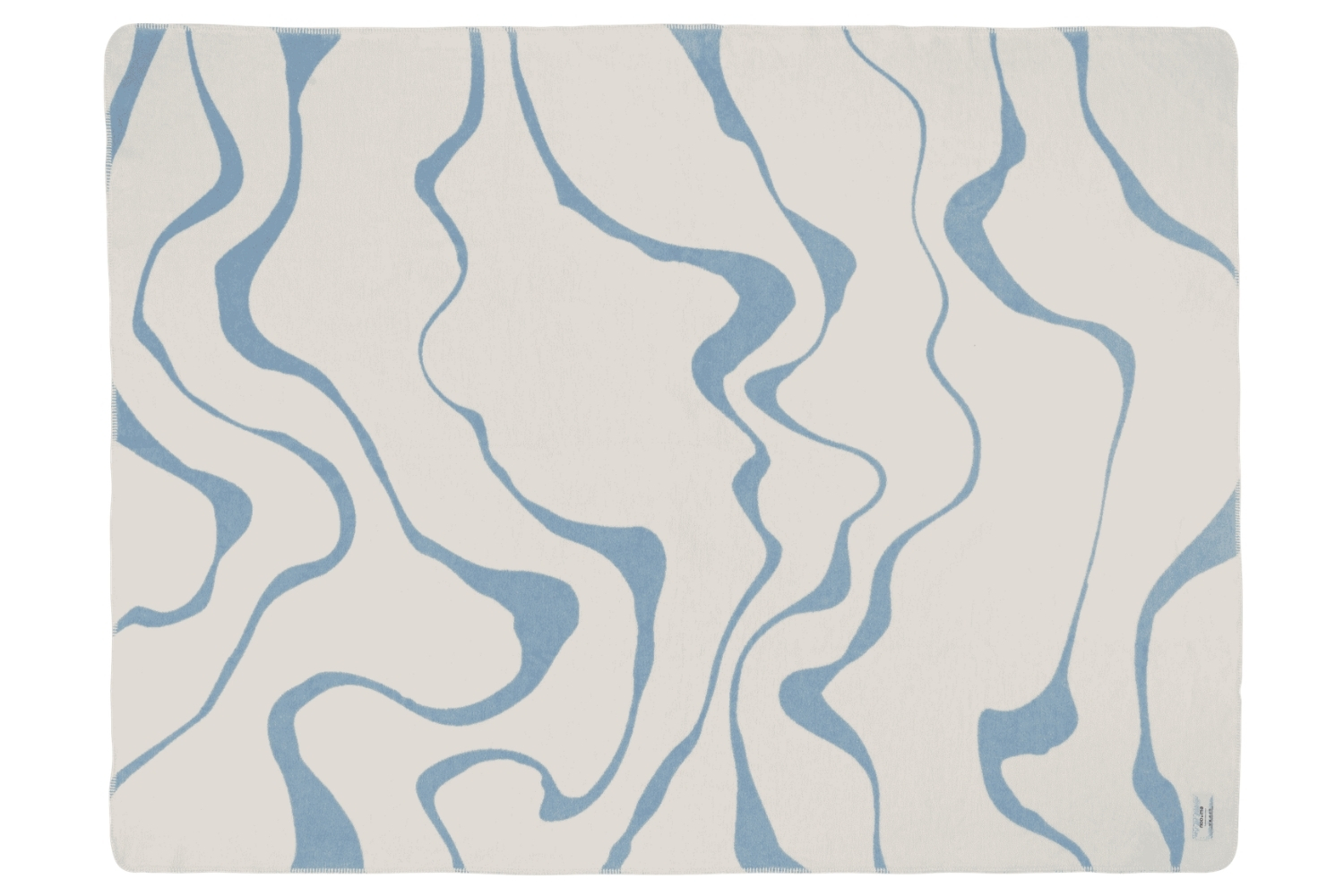 noo.ma Béžovo-modrý pléd Felu 200 x 150 cm
