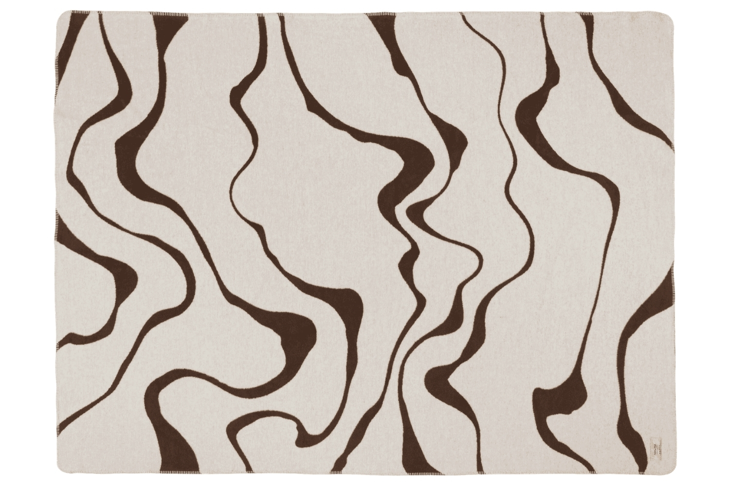 noo.ma Béžovo-hnědý pléd Felu 200 x 150 cm