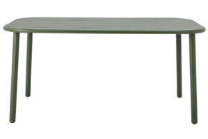 Bloomingville Zelený kovový zahradní stůl Calana 160 x 90 cm