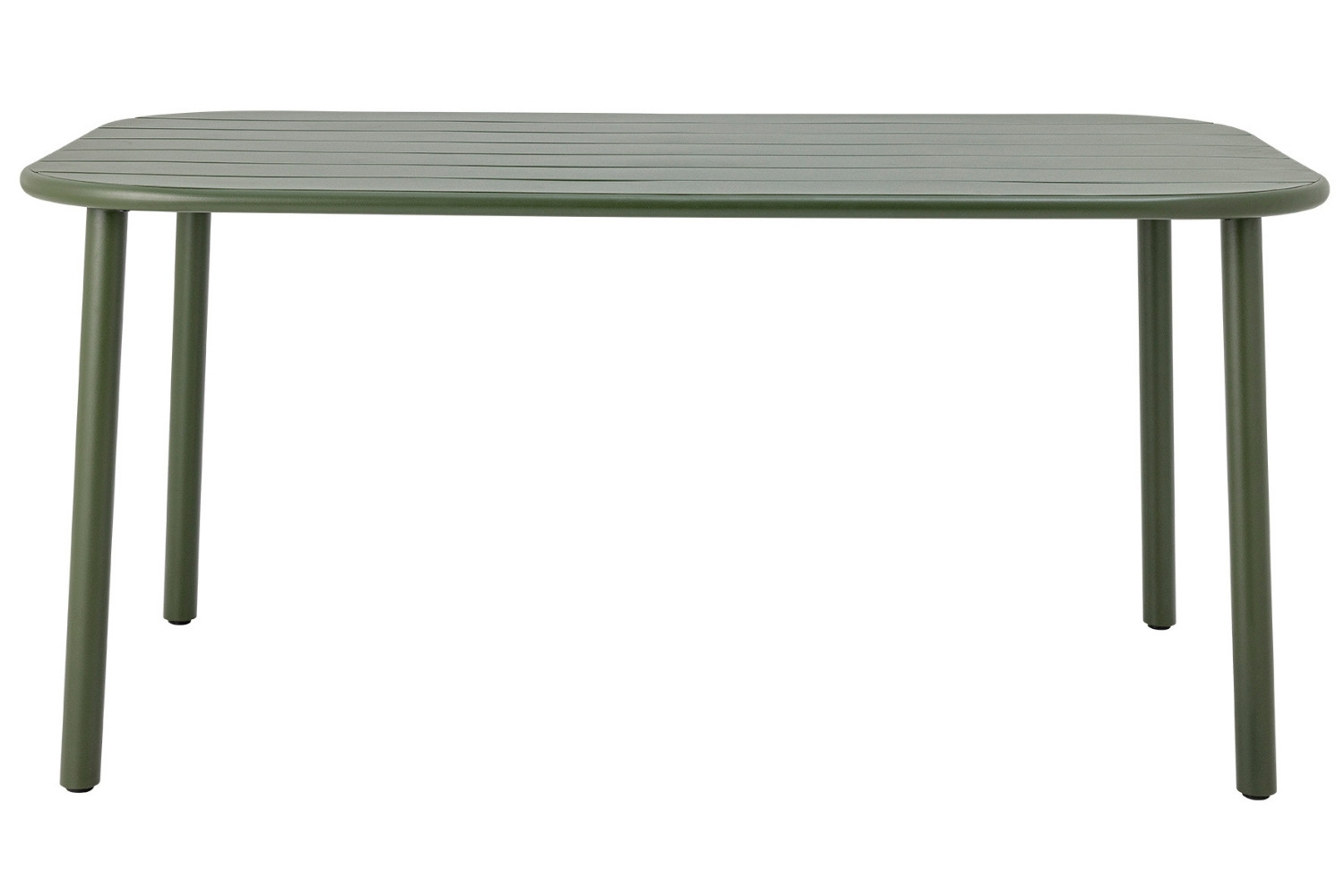 Bloomingville Zelený kovový zahradní stůl Calana 160 x 90 cm