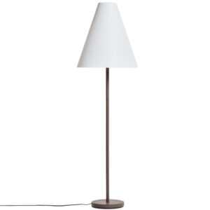 Kave Home Hnědá kovová stojací lampa Navat 153 cm
