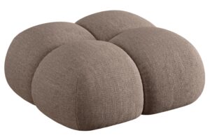 Cosmopolitan Design Světle hnědá podnožka Loretto 90 x 90 cm