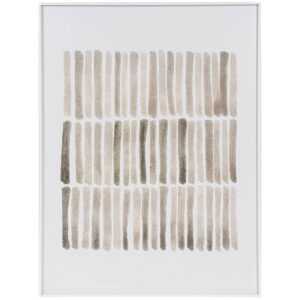 Somcasa Béžovo-hnědý abstraktní obraz Sticks 80 x 60 cm