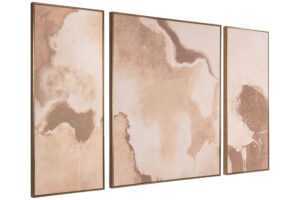 Richmond Set tří abstraktních obrazů Liberty 120 x 50/100 cm